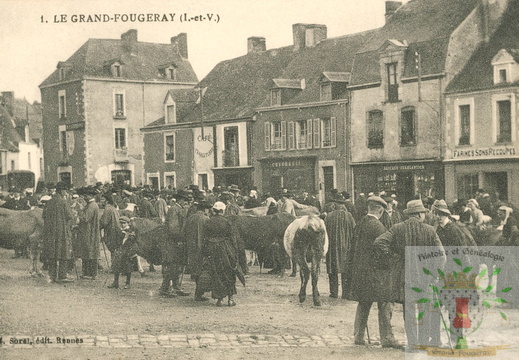 Grand-Fougeray - La place, un jour de foire